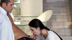 Crystal Greenvelle is fleshly with spouse making him feel good