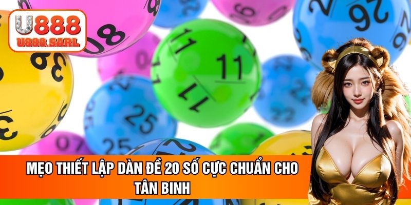 Mẹo thiết lập dàn đề 20 số cực chuẩn cho tân binh