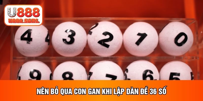 Nên bỏ qua con gan khi lập dàn đề 36 số